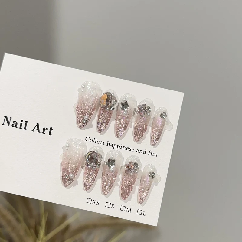Gleitende Stiletto-Nagelkunst-Set