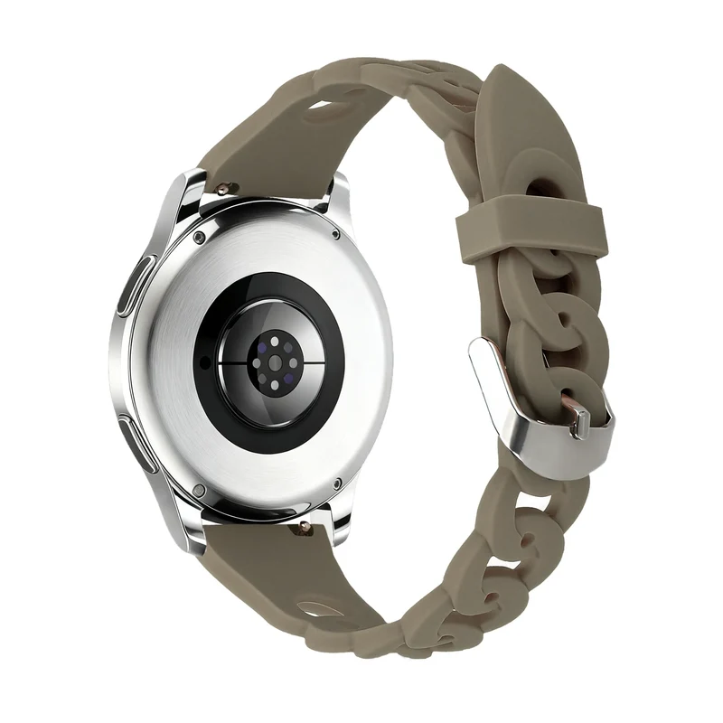 Bandz Actyve Smartwatch 20mm Silikonarmband 'Chains' (Beige/Braun)