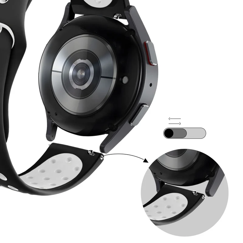 Bandz Amazfit Cheetah 2 Pro Sportarmband 'Deluxe' (Schwarz/Weiß)