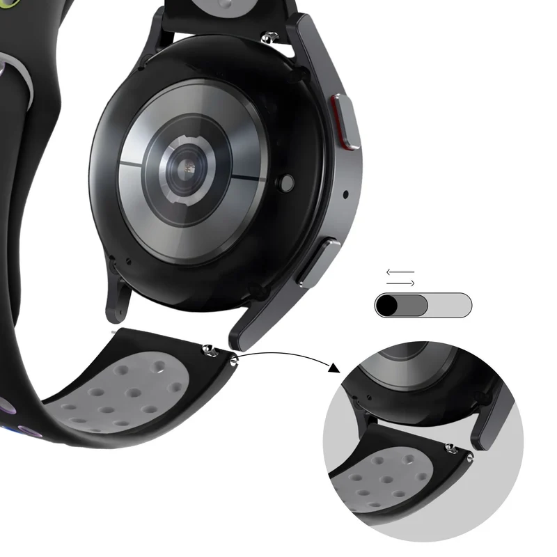 Bandz Amazfit Cheetah 2 Pro Sportarmband 'Deluxe' (Schwarz/Bunt)