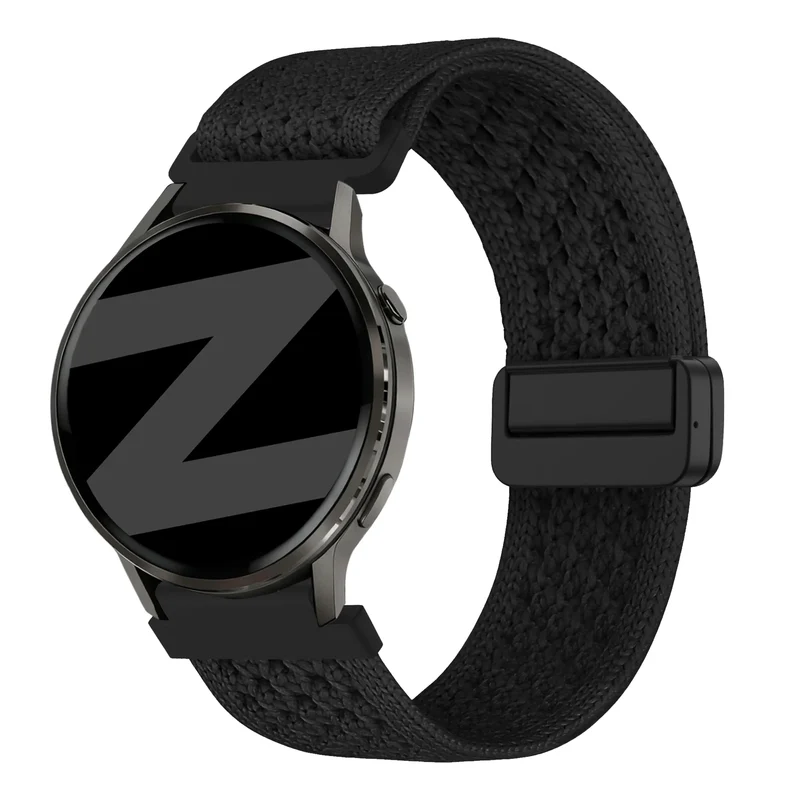 Bandz Amazfit Cheetah 2 Pro Vintage Nylonarmband (Schwarz)