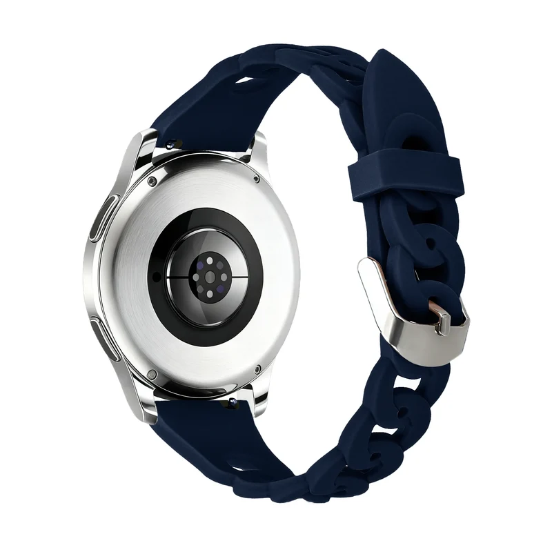 Bandz Amazfit Cheetah 2 Pro Silikonarmband 'Chains' (Dunkelblau)
