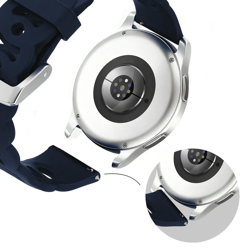 Bandz Amazfit Cheetah 2 Pro Silikonarmband 'Chains' (Dunkelblau)