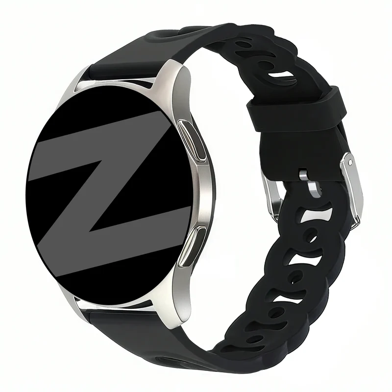 Bandz Amazfit Cheetah 2 Pro Silikonarmband 'Chains' (Schwarz)