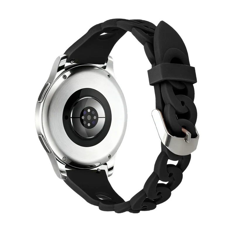 Bandz Amazfit Cheetah 2 Pro Silikonarmband 'Chains' (Schwarz)
