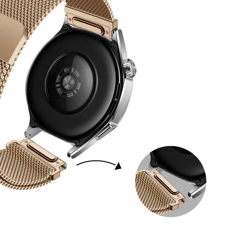 Bandz Amazfit Cheetah 2 Pro Milanese Armband 'Easy Fit' (Roségold)