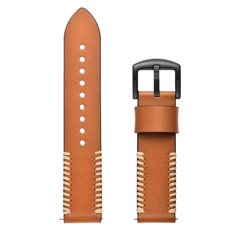 Gard Pro Health 4 Smartwatch Lederarmband mit Ziernähten (Braun)