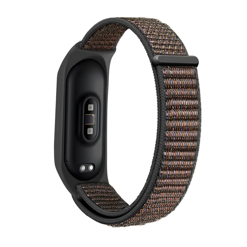 Bandz Xaomi Mi Band 6 NylonLoop-Armband (schwarze Mischung)