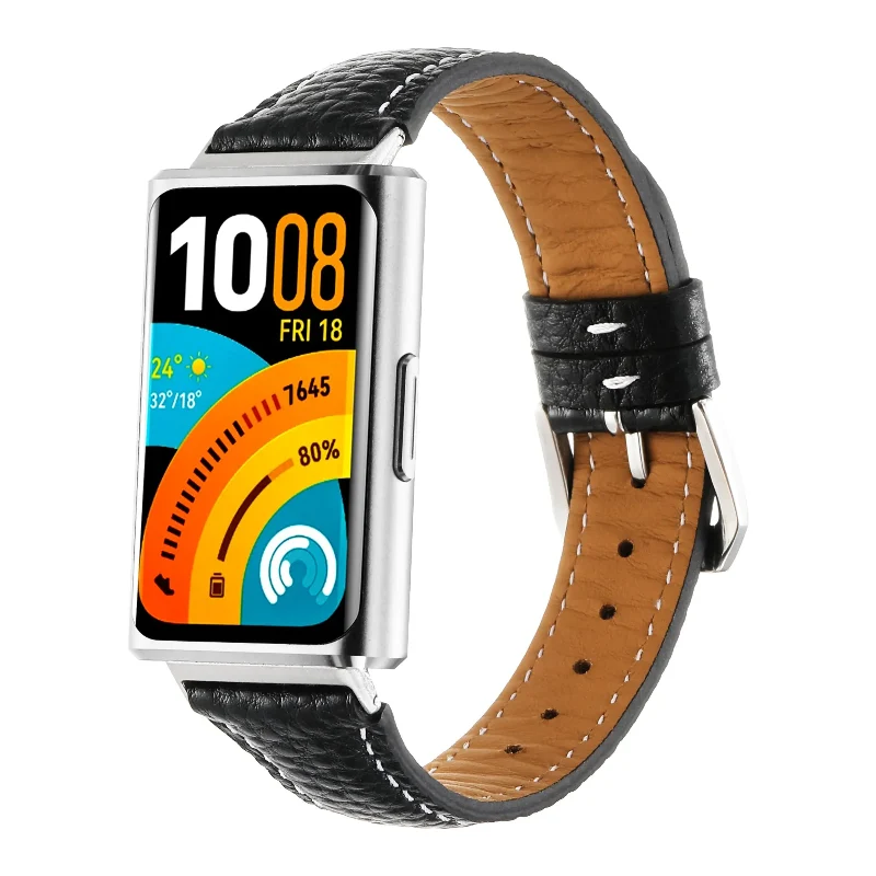 Huawei Band 11 Pro Lederarmband (Schwarz)