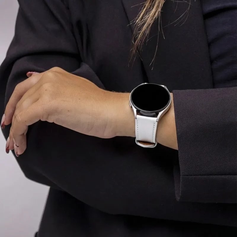 Gard Pro Health 4 smartwatch Modernes Lederarmband (Weiß)