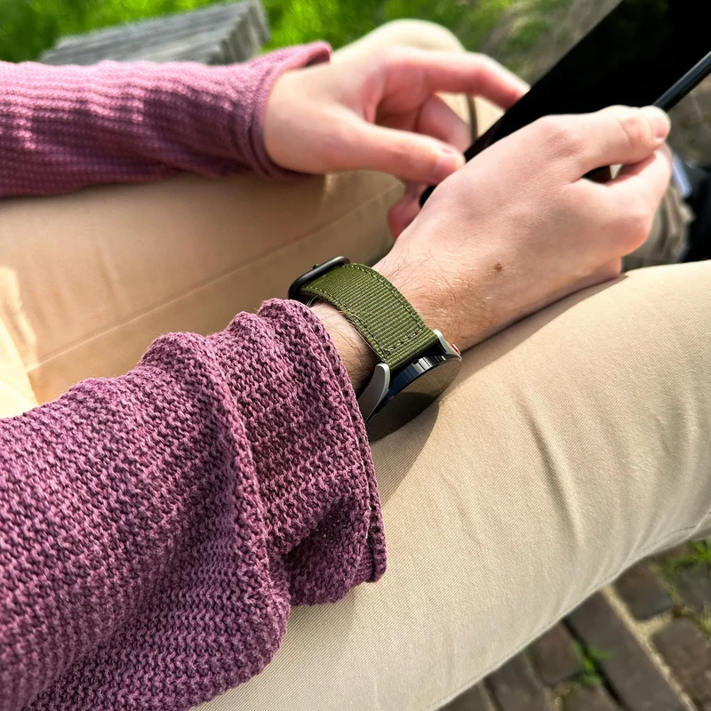 Gard Pro Health 4 smartwatch Schnallen-Nylonarmband (Grün)