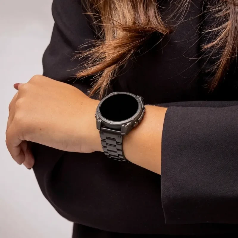 Garmin Fenix 7 Premium Stahlarmband (Schwarz)