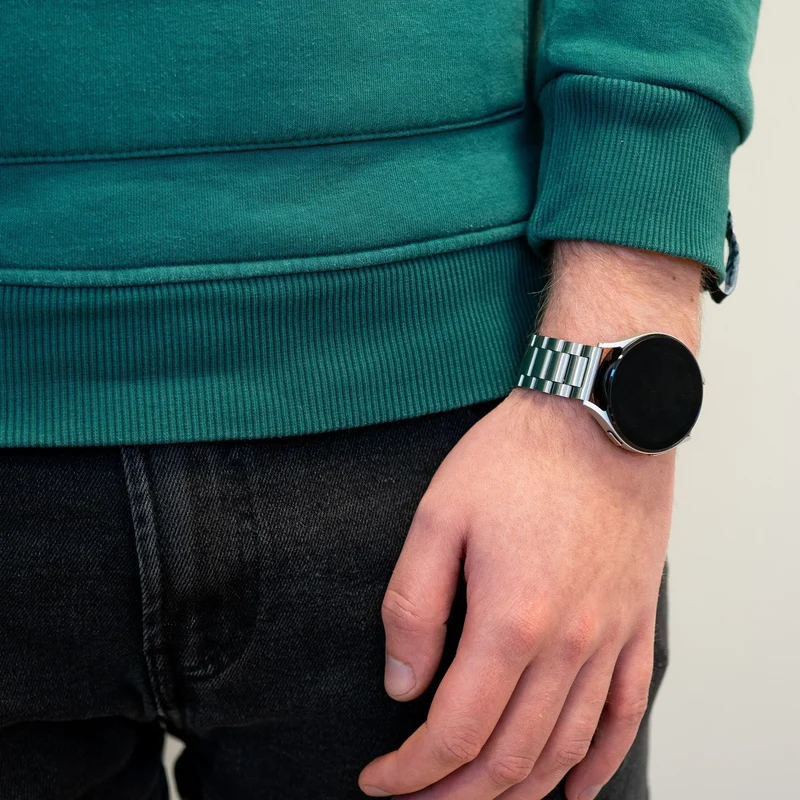 Bandz Oppo Watch X3 Stahlarmband 'Classic' (Silber)