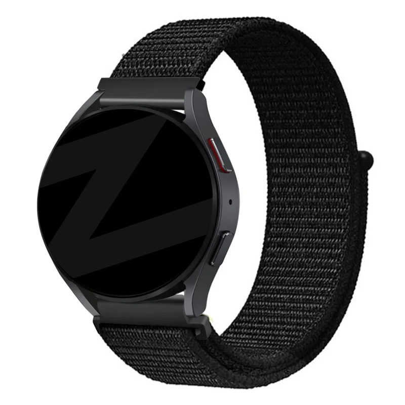 Bandz Oppo Watch X3 Nylon Loop Armband (Schwarz)