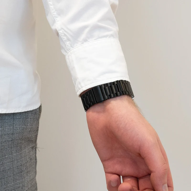 Bandz Gard Pro Health 4 smartwatch Stahlarmband 'Classic' (Schwarz)