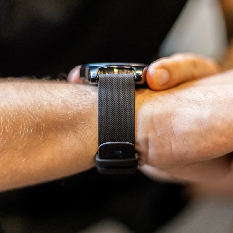 Oppo Watch X3 Premium Silikonarmband (Schwarz)