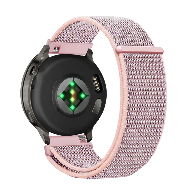 Bandz Garmin Forerunner 265s Nylon Loop Armband (Rosa Sand)