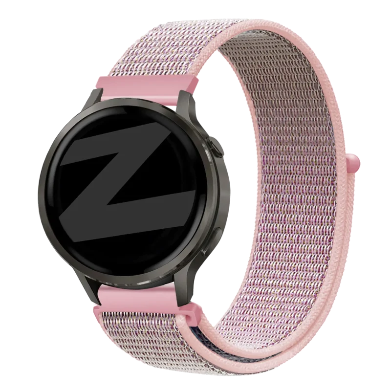 Bandz Garmin Forerunner 255s Nylon Loop Armband (Rosa Sand)
