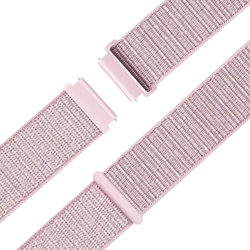 Bandz Garmin Venu 4 - 41mm Nylon Loop Armband (Rosa Sand)