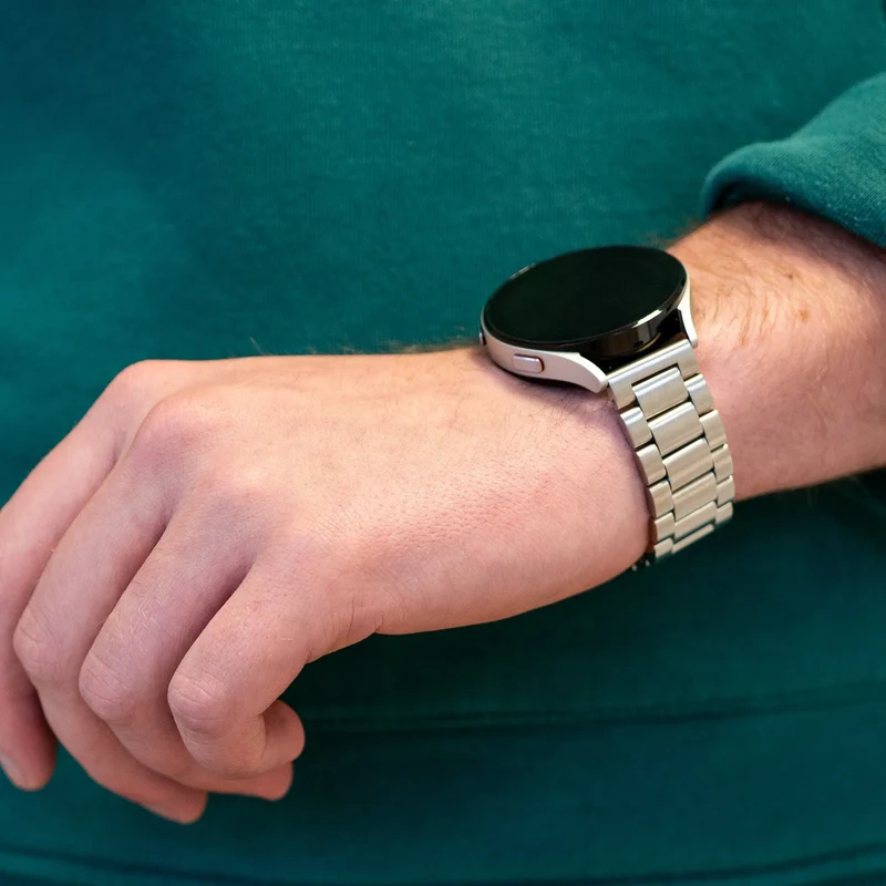Bandz Gard Pro Health 4 smartwatch Stahlarmband 'Classic' (Silber)