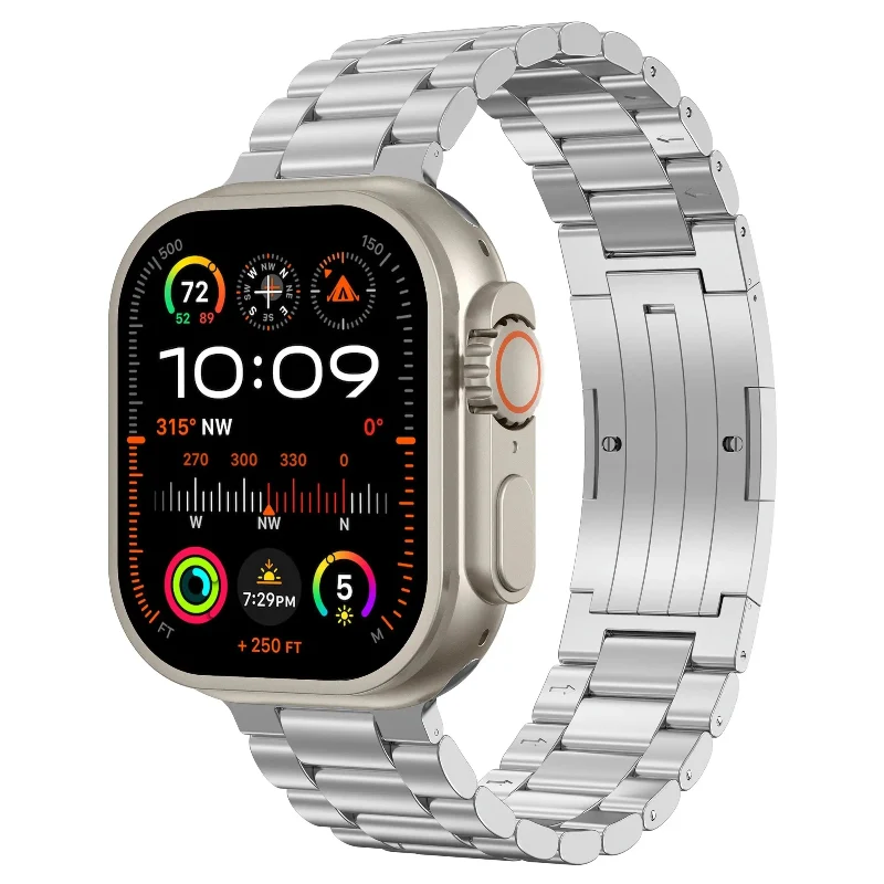Apple Watch Raffiniert Stahlarmband (Silber)