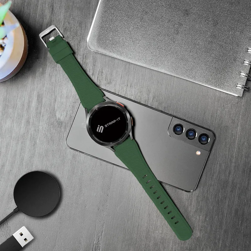 Oppo Watch X3 Twill Silikonarmband (Armeegrün)