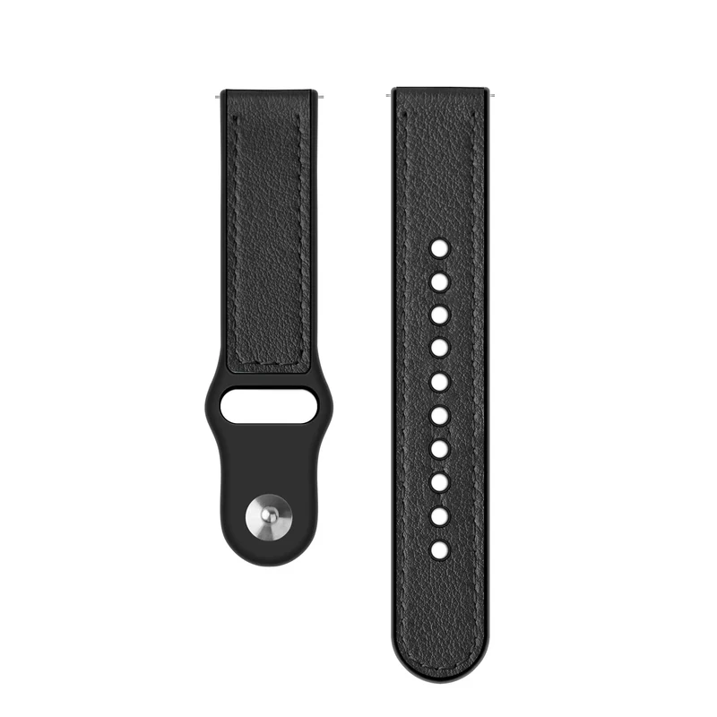 Oppo Watch X3 Hybrid Lederarmband (Schwarz)
