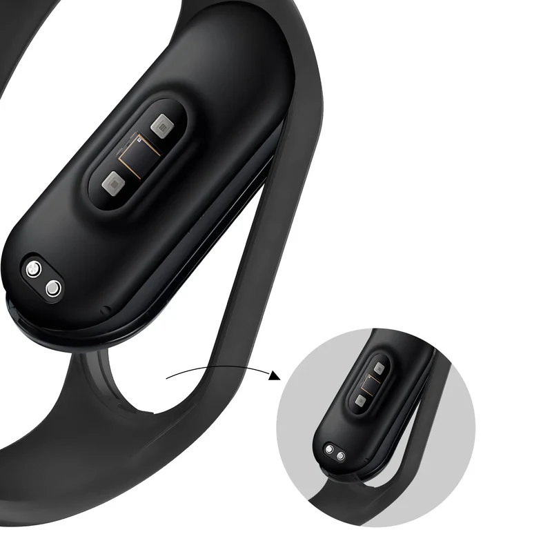Bandz Xaomi Mi Band 6 Silikonarmband 'Classic' (schwarz)