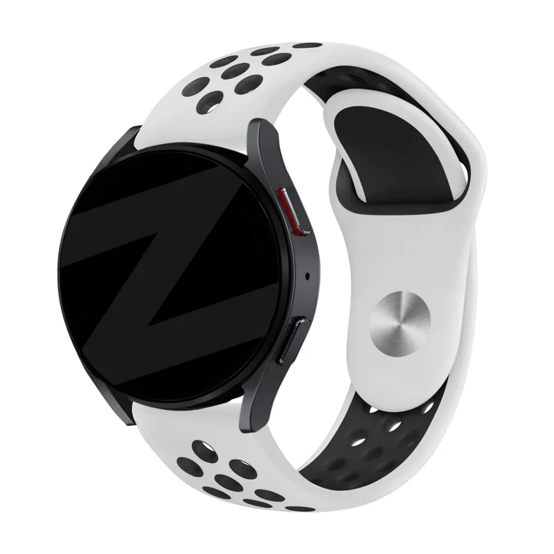 Bandz Huawei Watch GT 2 42mm Sportarmband 'Deluxe' (Weiß/Schwarz)