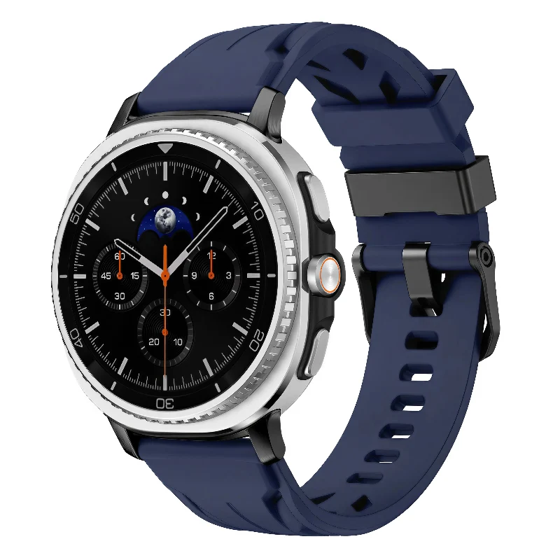 Samsung Galaxy Watch 8 - 40mm Race Silikonarmband (Dunkelblau)