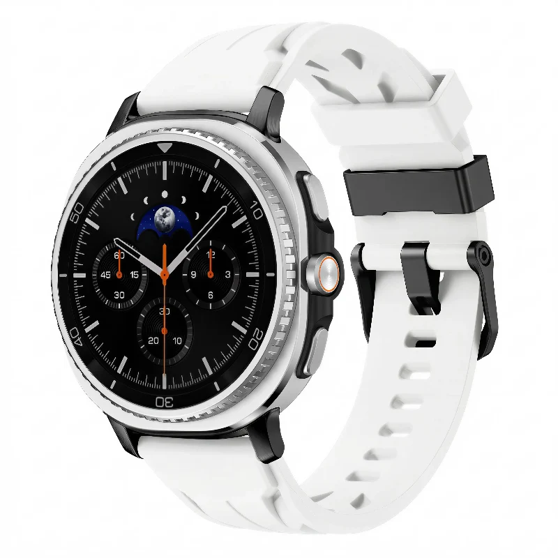 Samsung Galaxy Watch 8 - 40mm Race Silikonarmband (Weiß)
