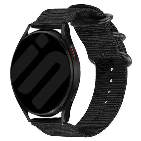 OnePlus Watch 4 - 47mm Schnallen-Nylonarmband (Schwarz)