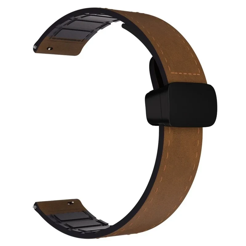 OnePlus Watch 4 - 47mm D-Schnalle Lederarmband (Braun)