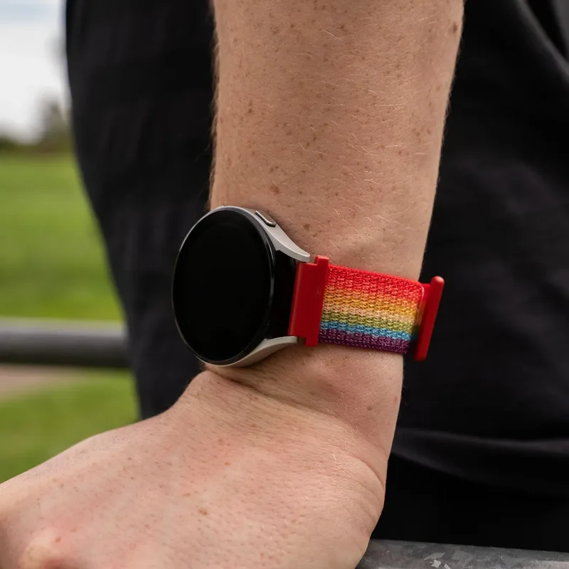 OnePlus Watch 4 - 47mm Nylonarmband (Regenbogen)