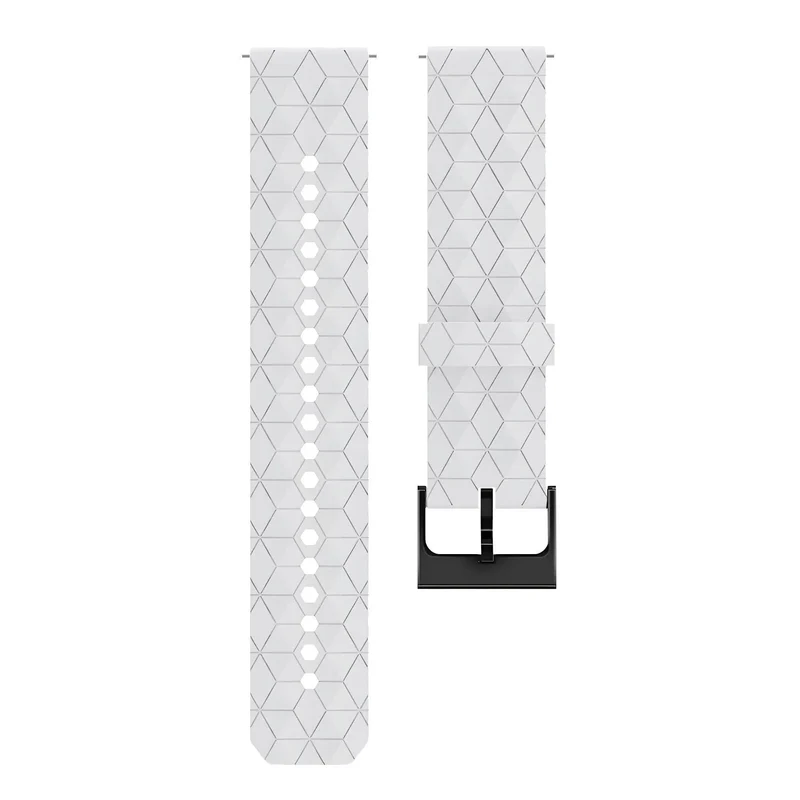 OnePlus Watch 4 - 47mm 'Hexagon' Silikonarmband (Weiß)