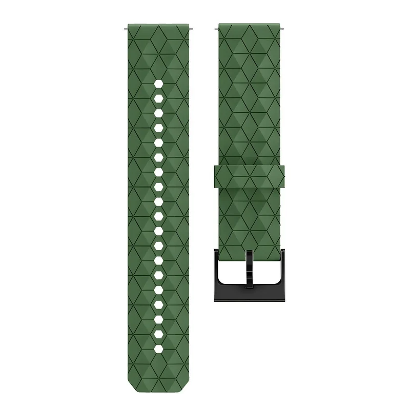 OnePlus Watch 4 - 47mm 'Hexagon' Silikonarmband (Armeegrün)