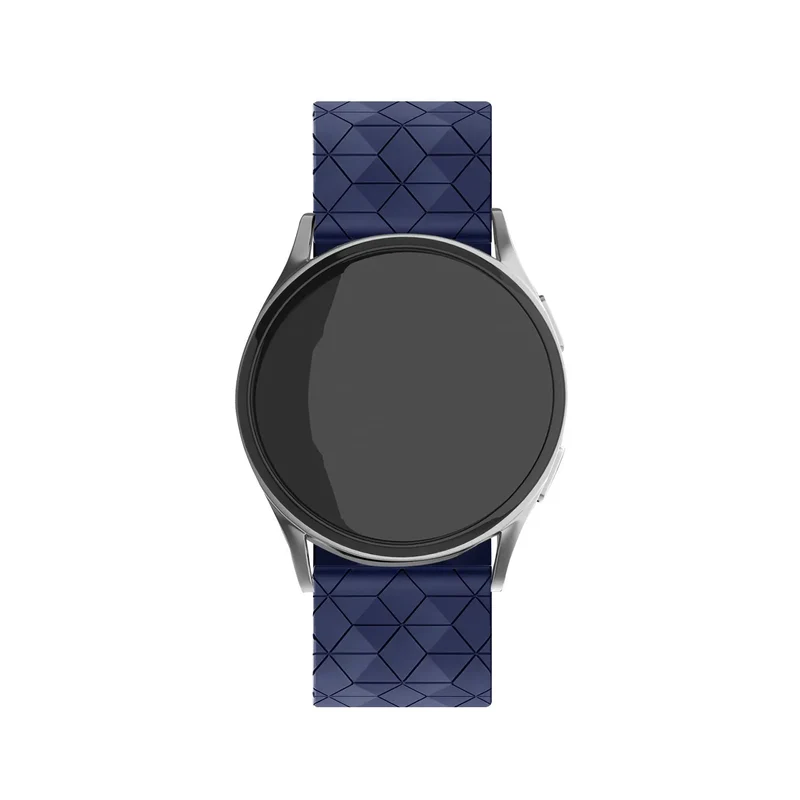 OnePlus Watch 4 - 47mm 'Hexagon' Silikonarmband (Dunkelblau)