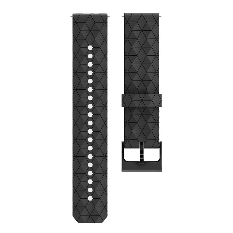 OnePlus Watch 4 - 47mm 'Hexagon' Silikonarmband (Schwarz)