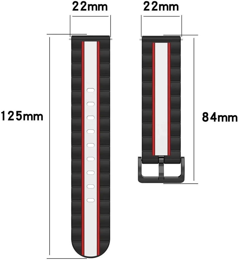 OnePlus Watch 4 - 47mm Special Edition Armband (Schwarz/Weiß)