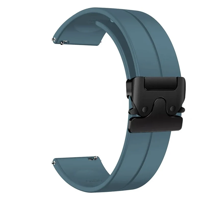 OnePlus Watch 4 - 47mm Silikonarmband mit P-Schnalle (Graublau)