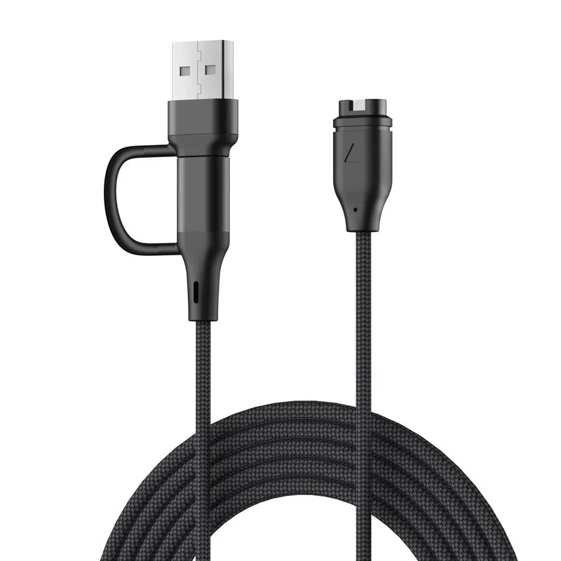 Strap-it USB-A & C 2in1 Geflochtenes Garmin Forerunner 570 Ladegerät