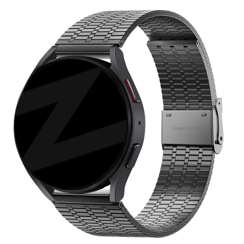 Bandz OnePlus Watch 4 - 47mm Verstellbares Stahlarmband (Schwarz)