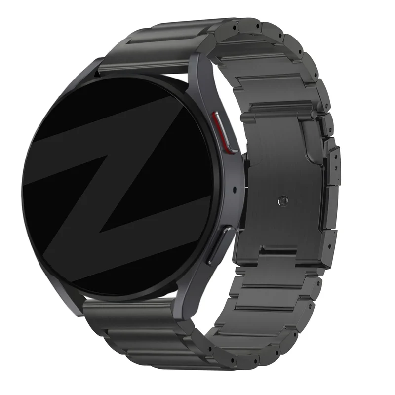 Bandz OnePlus Watch 4 - 47mm Titan-Gliederarmband (Schwarz)