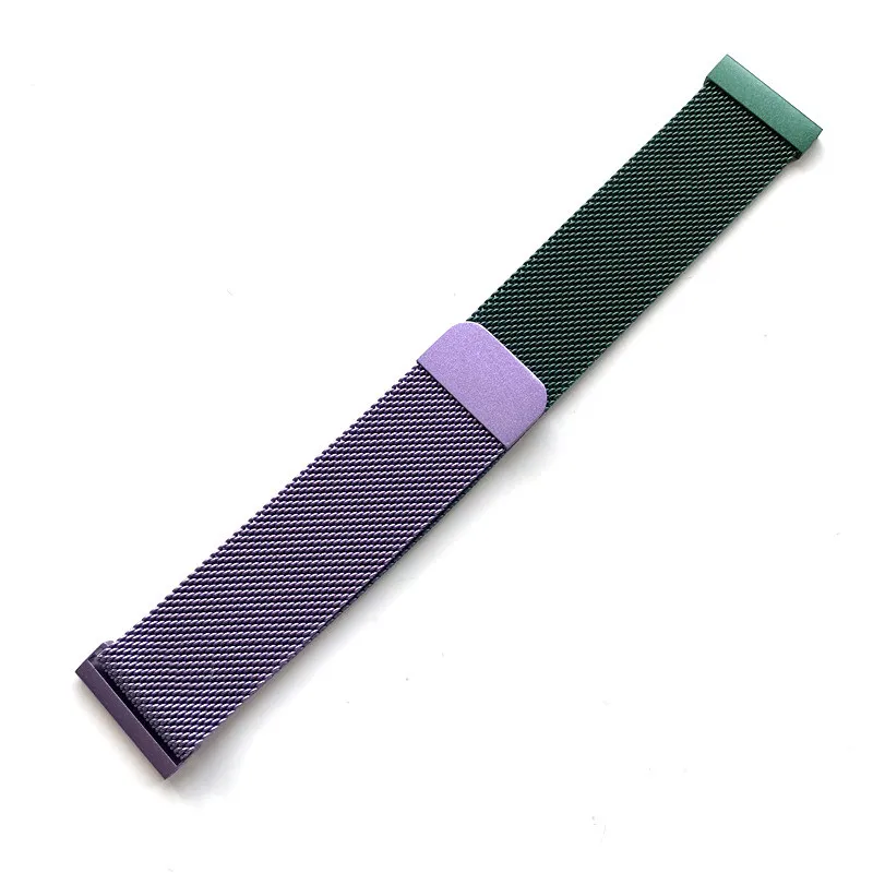 OnePlus Watch 4 - 47mm Milanese Armband (Lila/Grün)