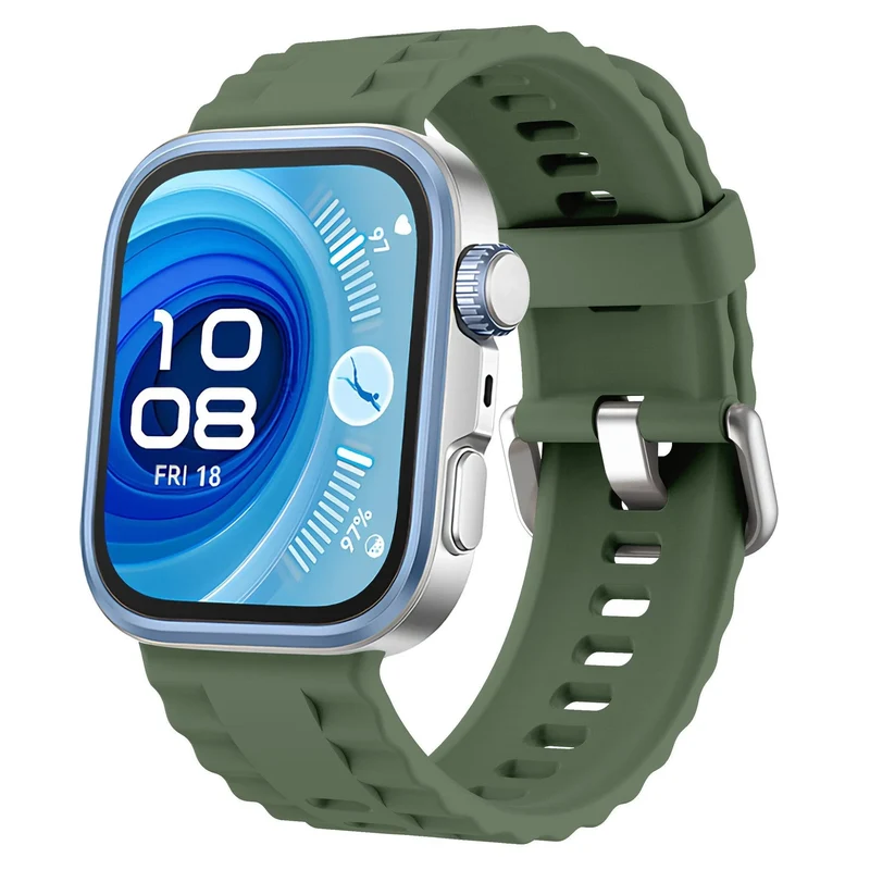 Huawei Watch Fit 5 Pro Silikonarmband 'Classic' (Dunkelgrün)
