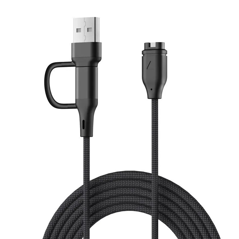 Strap-it USB-A & C 2in1 Geflochtenes Garmin Forerunner 265s Ladegerät