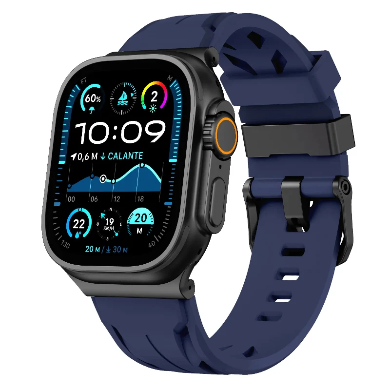 Apple Watch Race Silikonarmband (Dunkelblau)