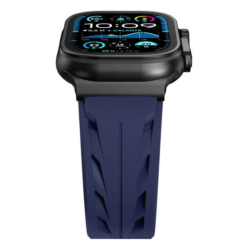 Apple Watch Race Silikonarmband (Dunkelblau)