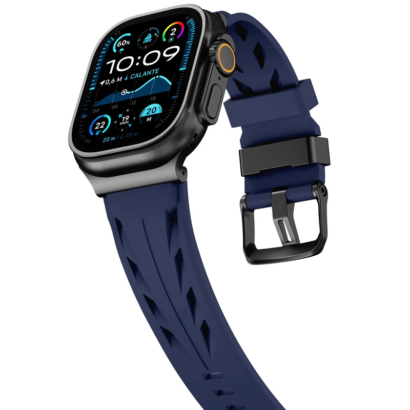 Apple Watch Race Silikonarmband (Dunkelblau)