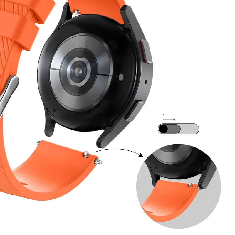 Bandz OnePlus Watch 4 - 47mm Silikonarmband 'Deluxe' (Orange)